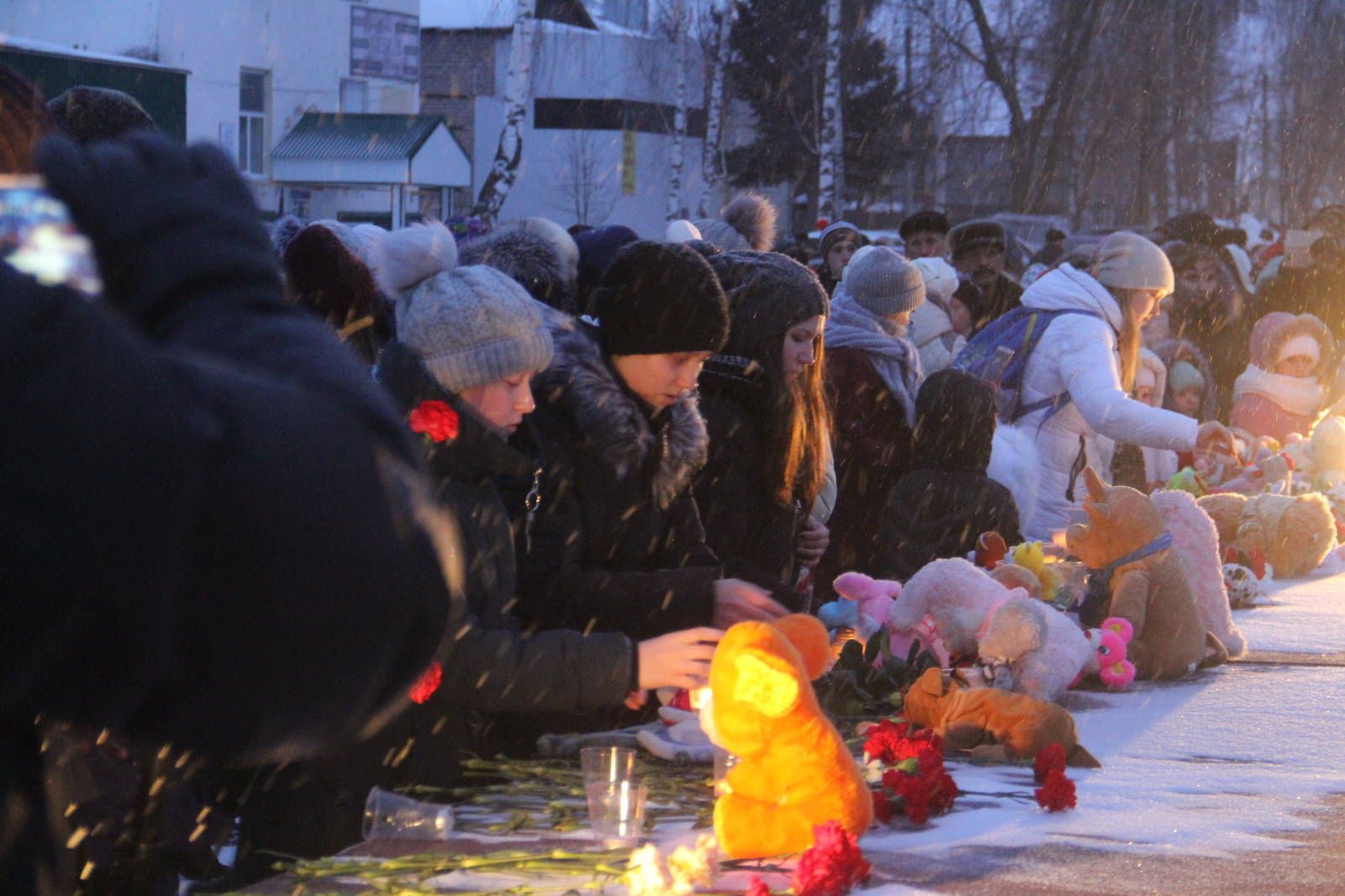 Мамадышцы почтили память погибших в Кемерово