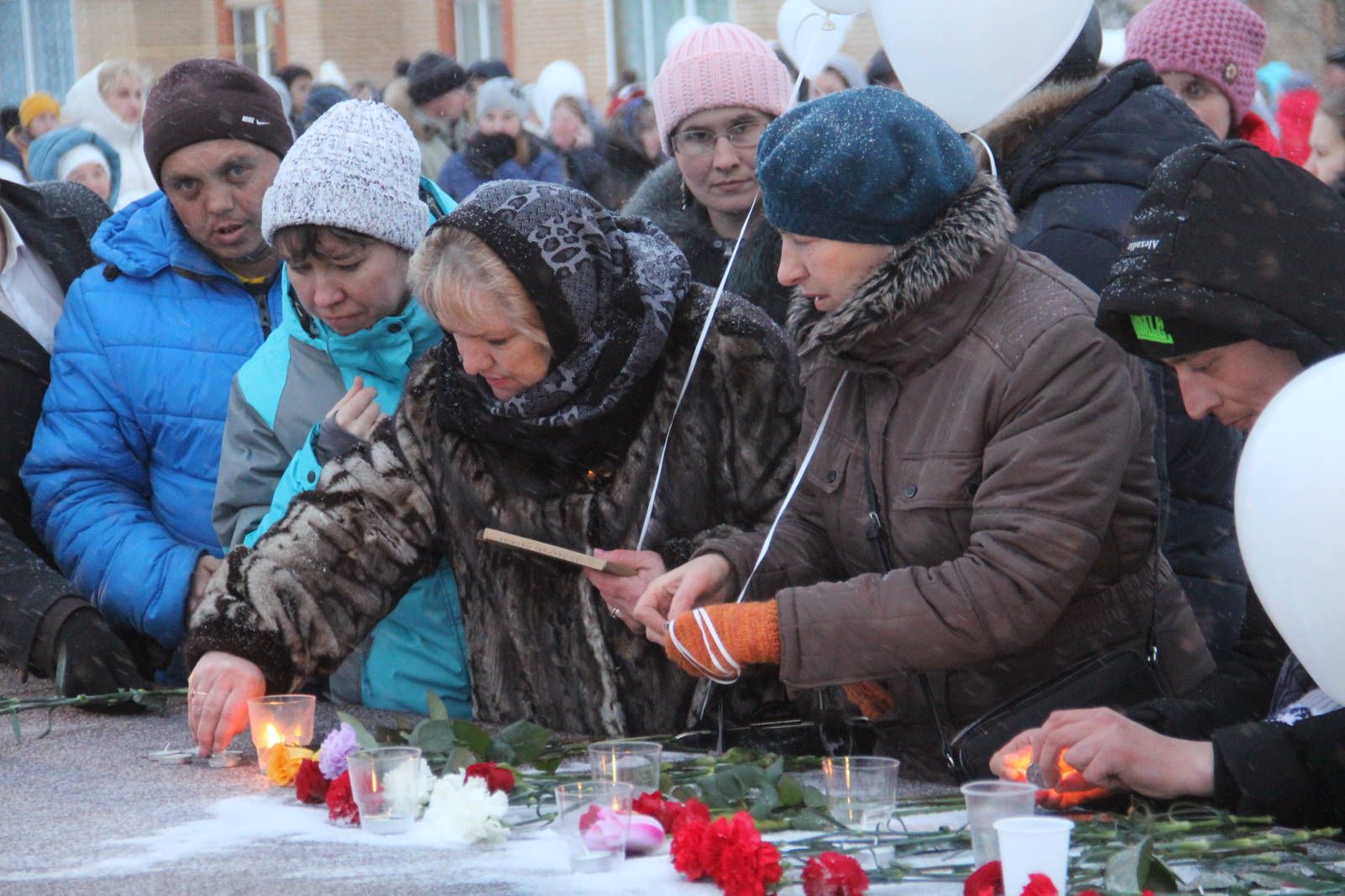 Мамадышцы почтили память погибших в Кемерово