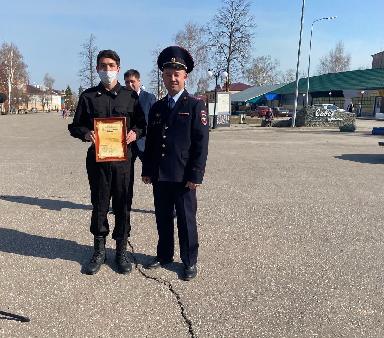 В центре Мамадыша состоялся гарнизонный развод