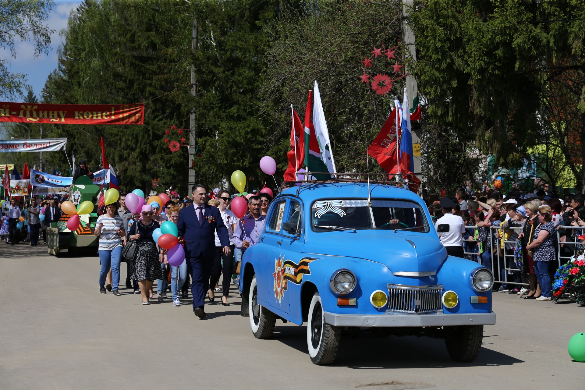 В Мамадыше прошел Парад Победы. ФОТОРЕПОРТАЖ Марш колонн