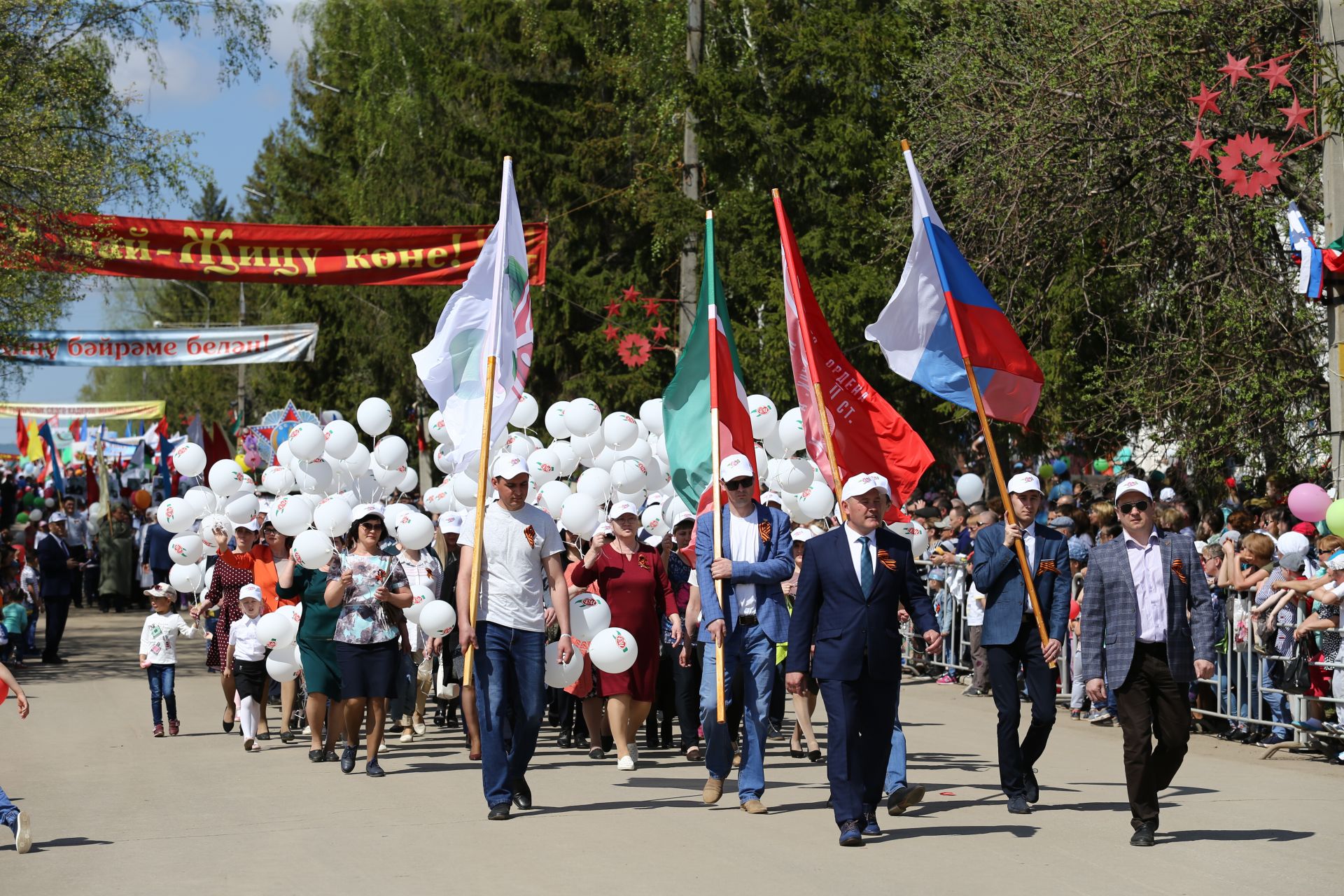 В Мамадыше прошел Парад Победы. ФОТОРЕПОРТАЖ Марш колонн