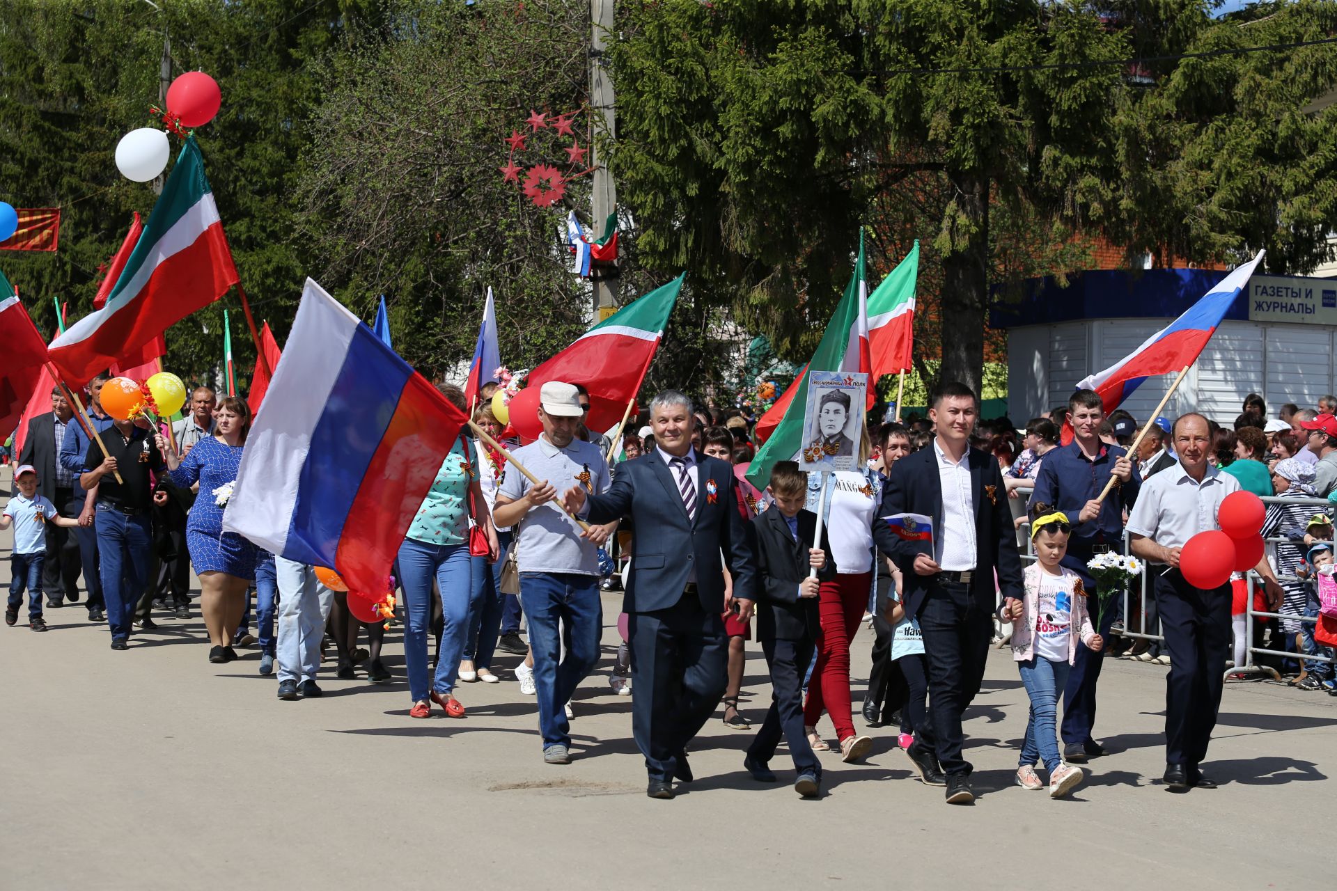 В Мамадыше прошел Парад Победы. ФОТОРЕПОРТАЖ Марш колонн