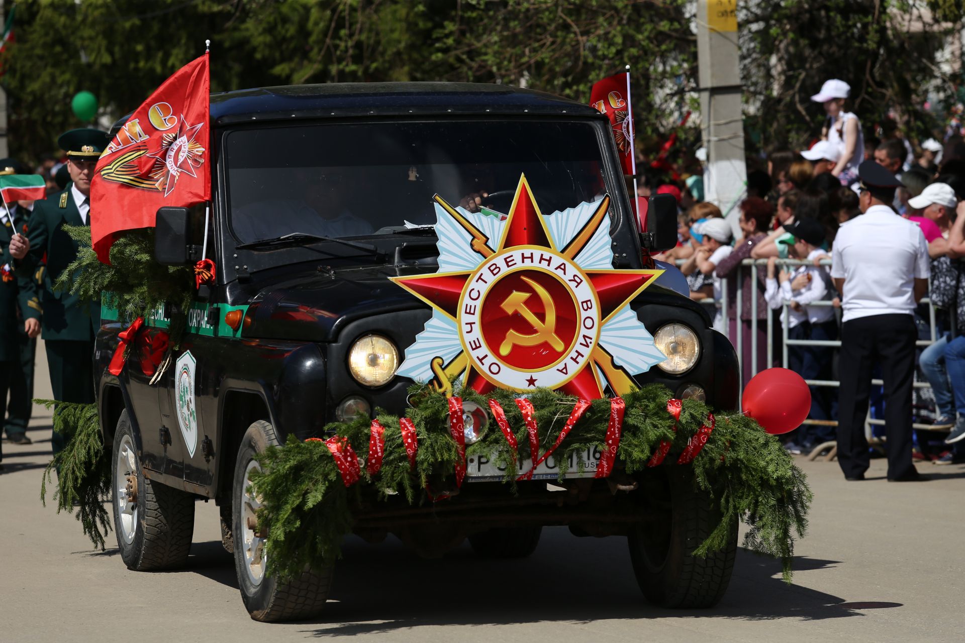 В Мамадыше прошел Парад Победы. ФОТОРЕПОРТАЖ Марш колонн