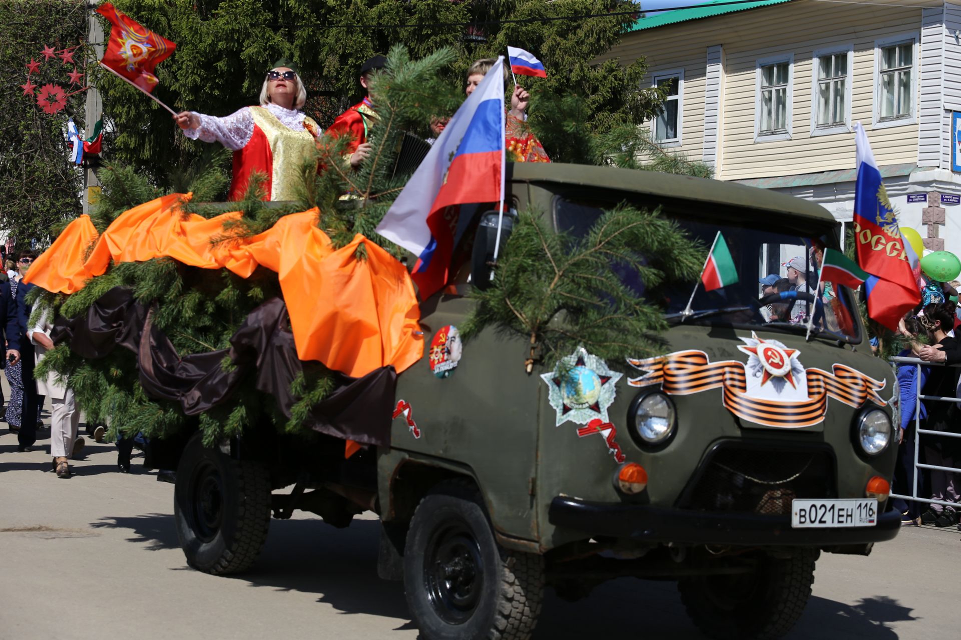 В Мамадыше прошел Парад Победы. ФОТОРЕПОРТАЖ Марш колонн