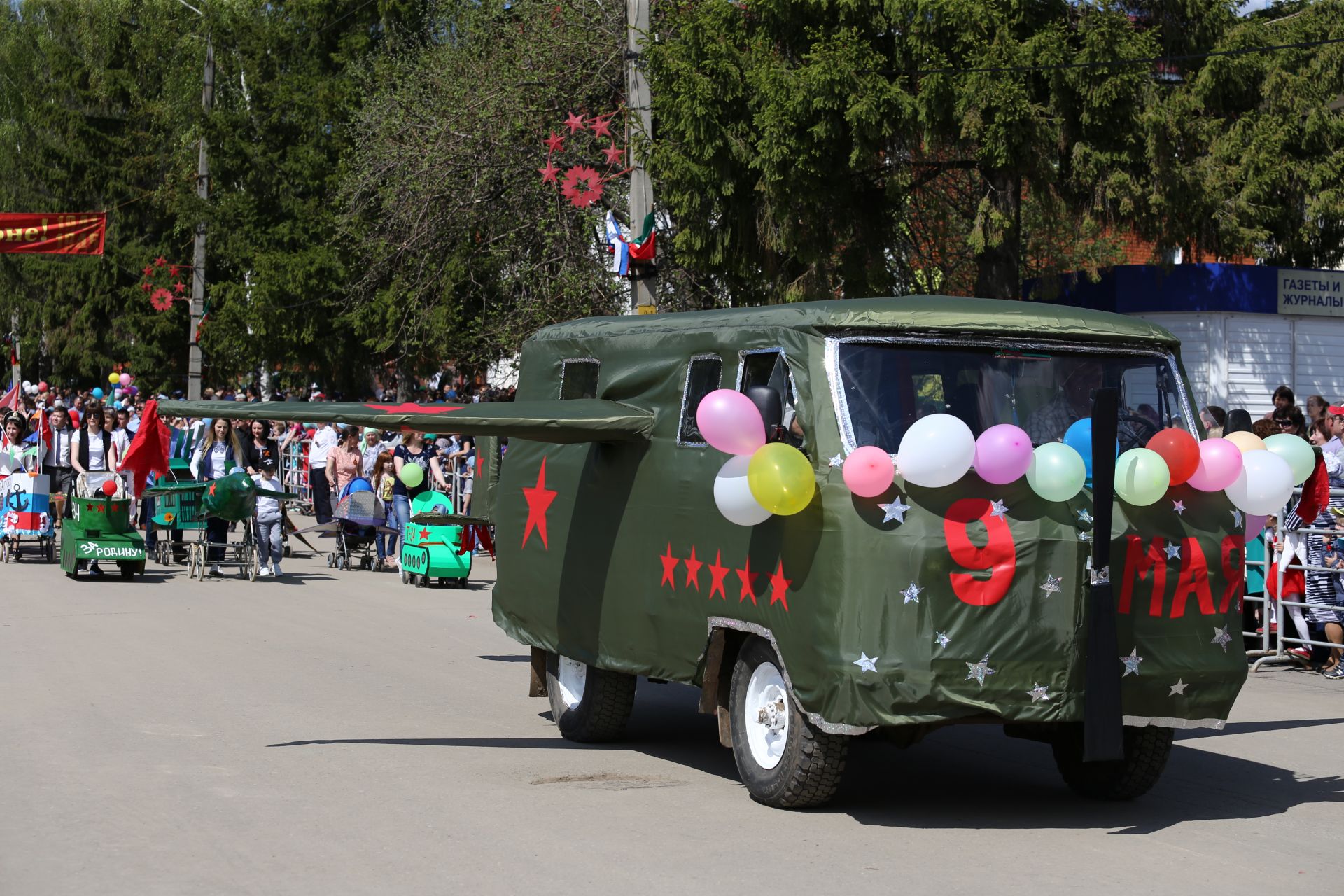 В Мамадыше прошел Парад Победы. ФОТОРЕПОРТАЖ Марш колонн