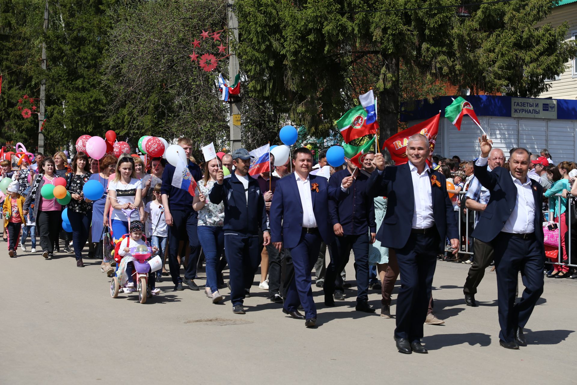 В Мамадыше прошел Парад Победы. ФОТОРЕПОРТАЖ Марш колонн