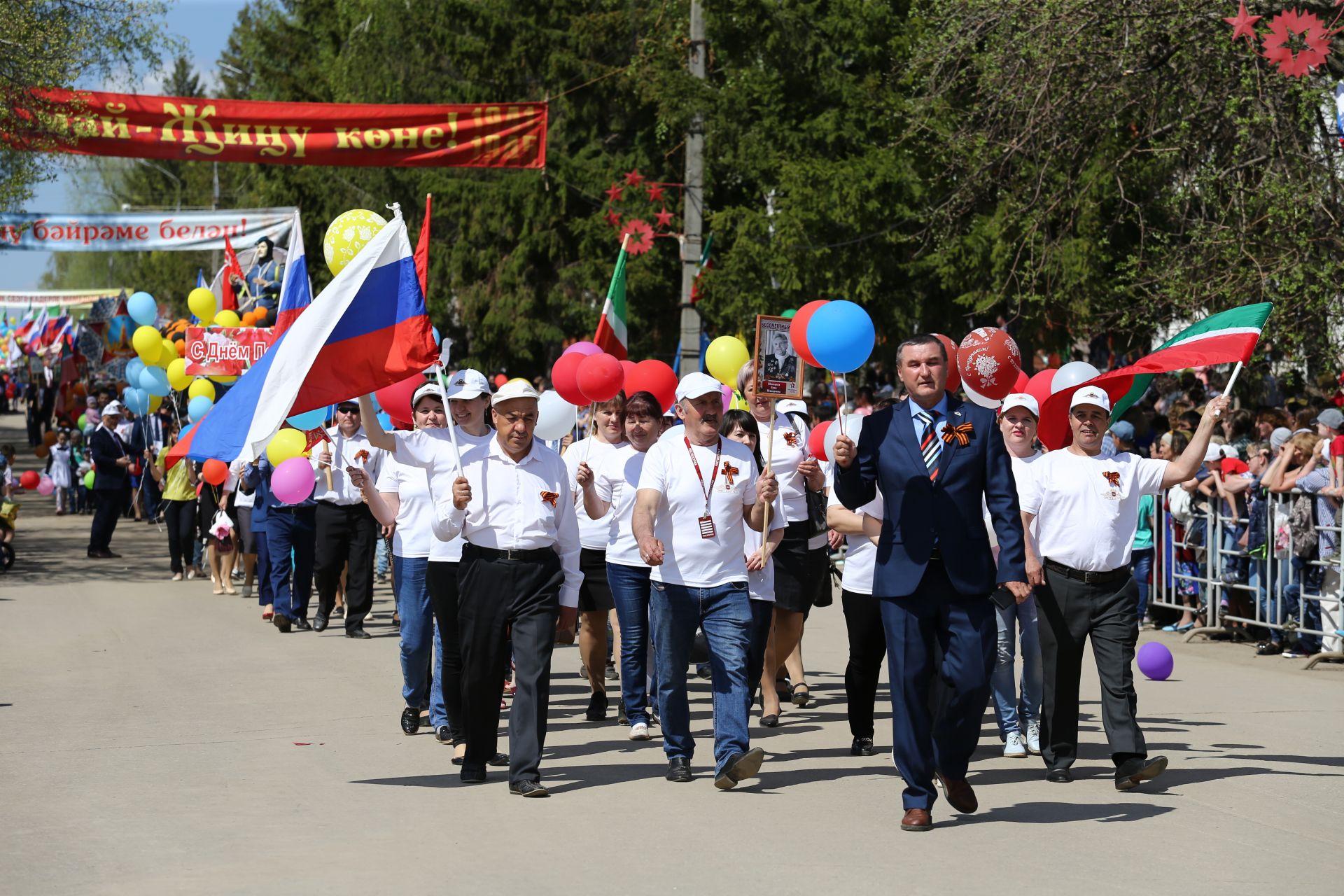 В Мамадыше прошел Парад Победы. ФОТОРЕПОРТАЖ Марш колонн