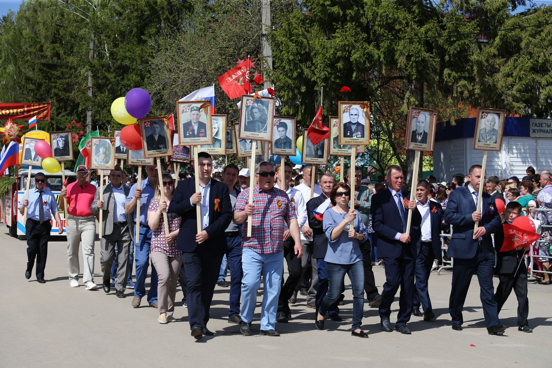 В Мамадыше прошел Парад Победы. ФОТОРЕПОРТАЖ Марш колонн