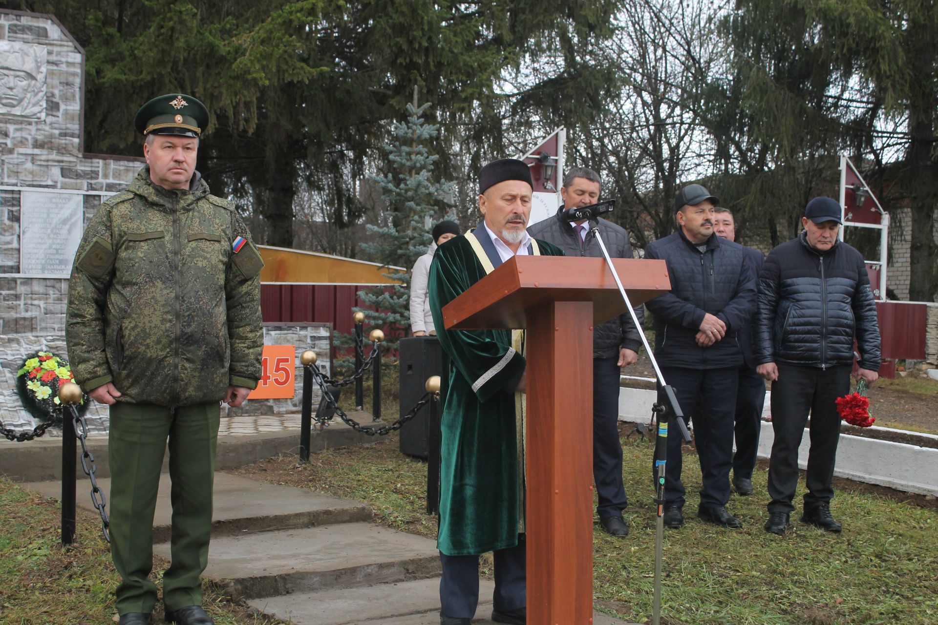 Открытие мемориала в память бойца СВО Айнура Исрафилова