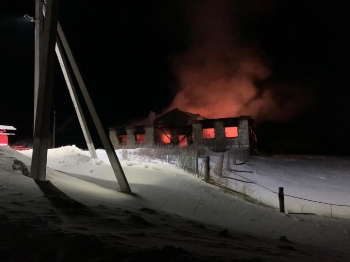 В Мамадышском районе в праздничный день случился пожар