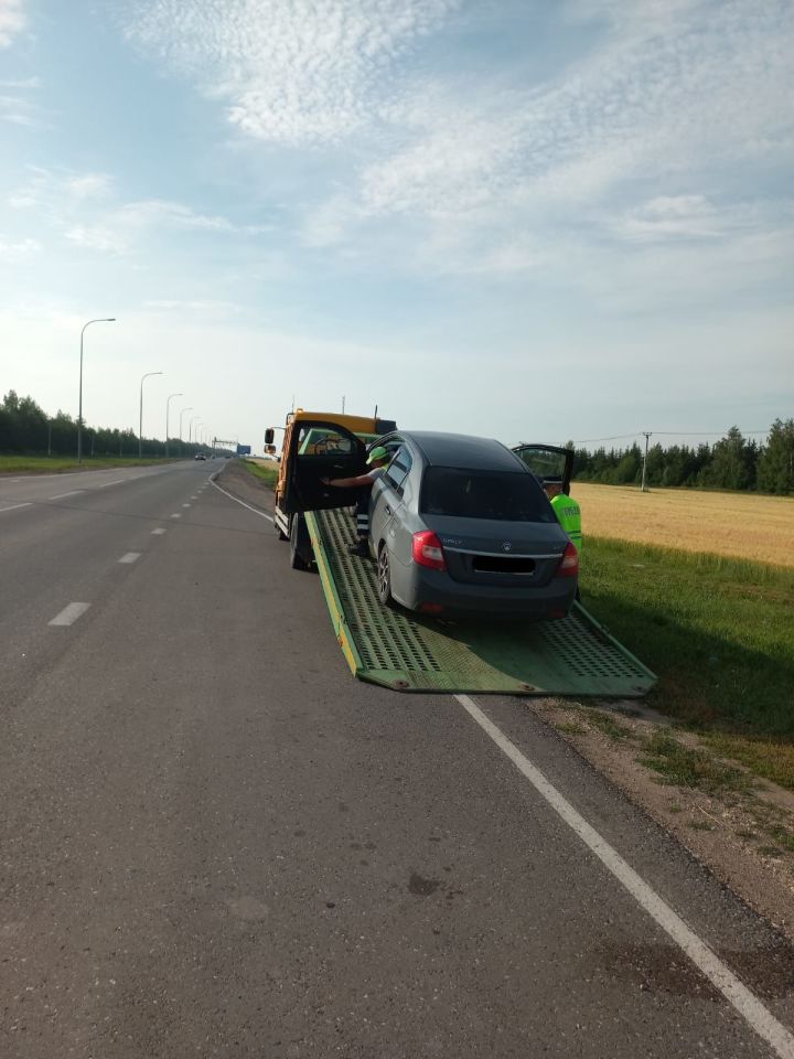 На трассе у мамадышца конфисковали автомобиль