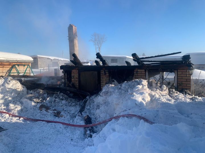 В Мамадышском районе произошел пожар